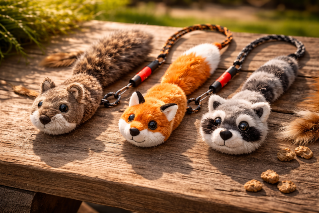 whimsy stick dog lure toy