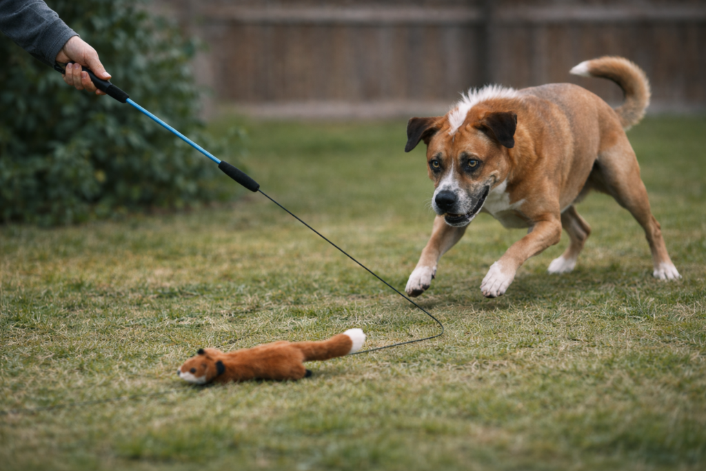 whimsy stick flirt pole training tool
