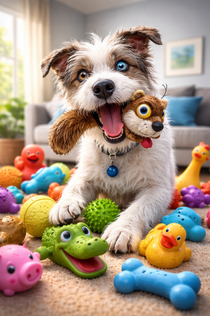 Whimsy Stick Squeeky Toys