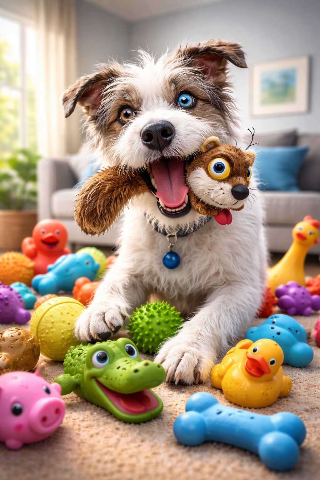 Whimsy Stick Squeeky Toys